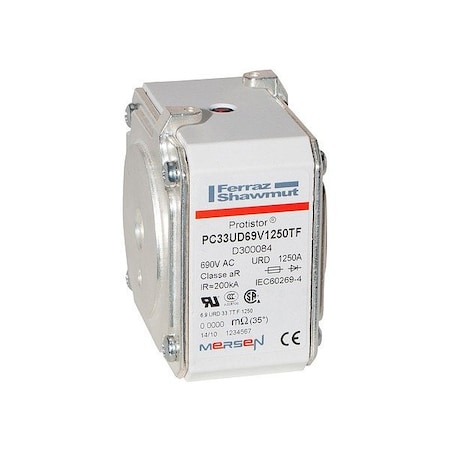 Mersen Fuses, Protistor Series, 690 V AC, 700 V AC, Indicating D300084