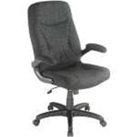 Famous Brand 9097AF Executive Chair With Flip Up Armrests Black Fabric Upholstered YYGB-277491