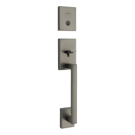 Kwikset Residential Handlesets Single Cylinder Gunmetal 818SCELIP-18GS.STRKP