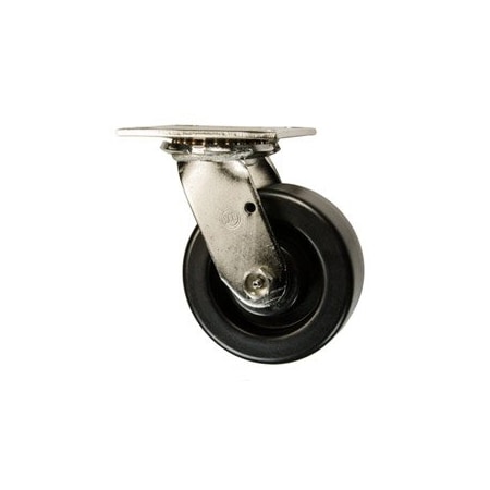 Service Caster 5 Inch Stainless Steel Polyolefin Wheel Swivel Caster with Roller Bearing SCC SCC-SS30S520-POR