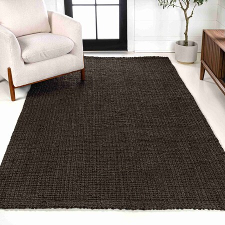 Jonathan Y Pata Hand Woven Chunky Jute Brown 5 ft. x 8 ft. Area Rug NRF102G-5