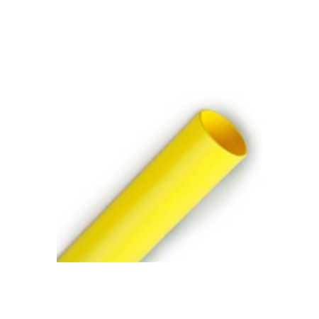 Qualtek Heat Shrink Tube, Thin Wall, 2:1 I.D. Shrink Ratio, 2 in I.D. Before Shrinking, Black, 1 ft Q2-F-2-01-SS100FT