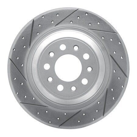Dynamic Friction Co DFC Geoperformance Rotor - Drilled and Slotted 830-42010L