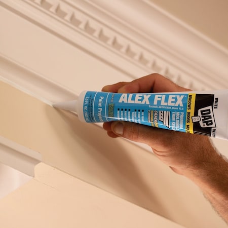 Dap Alex Flex 5.5 Oz. Premium Molding & Trim Acrylic Latex Siliconized Sealant White 7079811455