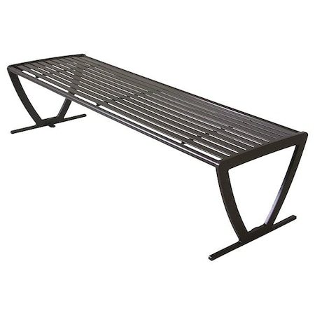 Ultraplay Outdoor Bench, 72 in L, Bronze 94N-HS6