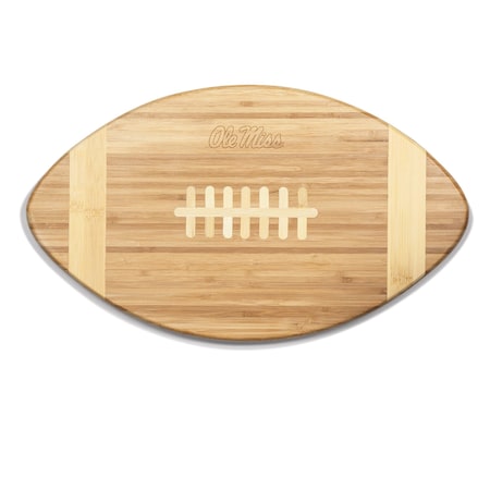 Picnic Time Family Of Brands NCAA Ole Miss Rebels Touchdown! Football Cheese Board - Novelty Charcuterie Board 896-00-505-373-0