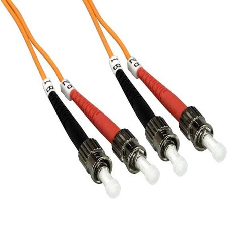 Sanoxy 2 Meters ST to ST Duplex 62.5/125 Multimode OM1 Fiber Optic Cable SNX-CBL-LDR-FB103-5402