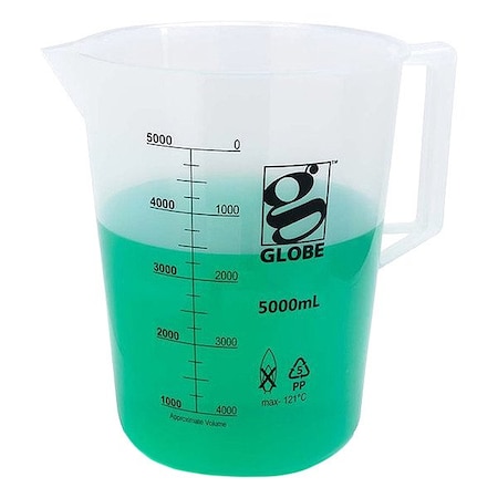 Zoro Select Beaker, Plastic, Colorless 3654-5M