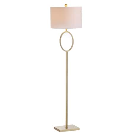 Jonathan Y April 61" Metal LED Floor Lamp, Brass JYL1089A