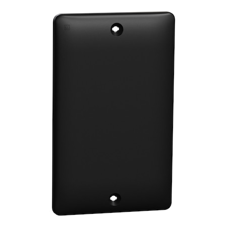 Square D Blank Plate, X Series, 1 Gang, Black, Matte, Number of Gangs: 1 Polycarbonate, Matte Finish, Black SQWS140001BK