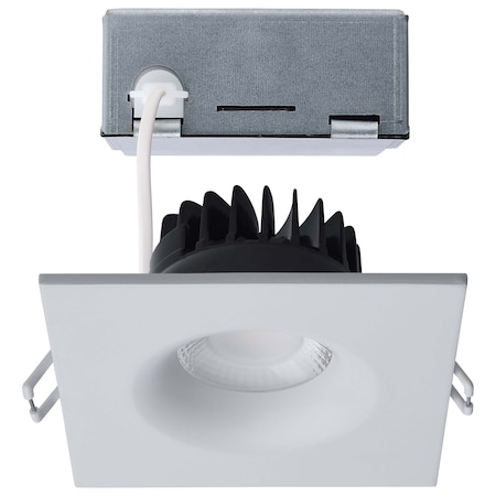 Satco 10W LED Direct Wire Downlight Remote Driver CCT Selectable Dimmable Square White Finish S11633R1