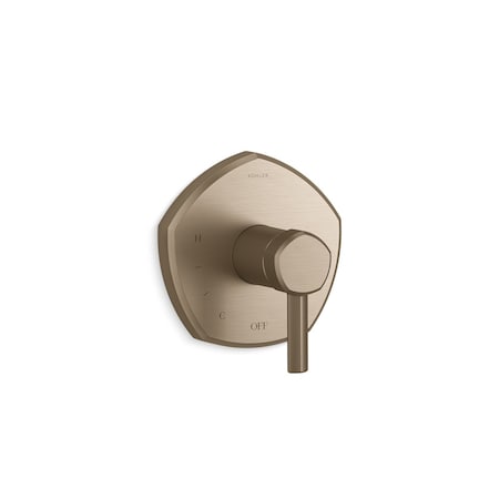 Kohler Occasion Rite-Temp valve trim with lever handle TS27043-4-BV