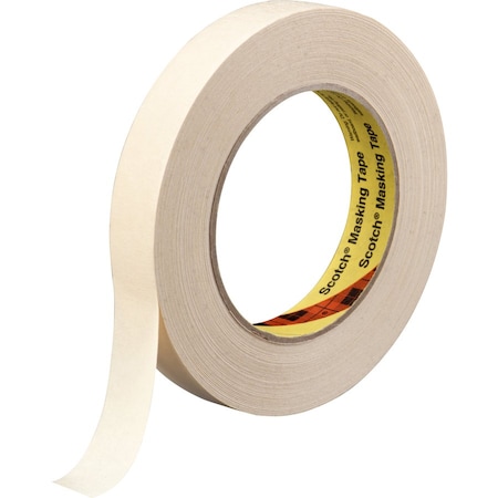 3M Painter's Tape, 72 mm W x 55 m L, 6.3 mil Thick, Tan, Rubber Adhesive, 12 PK 232