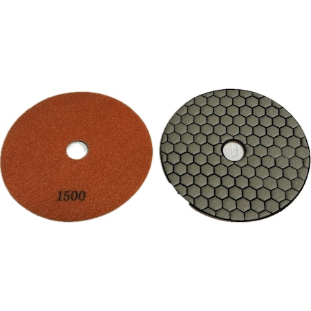 Vantage Product Honey Comb Dry Polishing Pad, Concrete Finishing, 5'' R-FB5HC1500