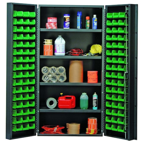 Quantum Storage Systems STORAGE CABINET W/32 GREEN BINS QSC-36-32-4ISGN