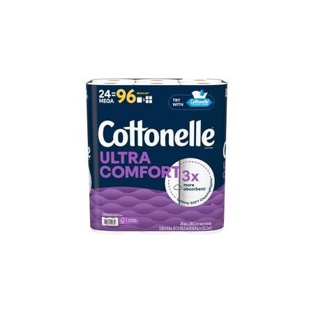 Cottonelle Kimberly-Clark Professional Ultra Comfort Toilet Paper, 2 Ply, White, Paper, Fiber, 2PK 55464