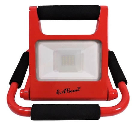Eagems 10W Folds to 1 in. Adjustable, Portable LED Work Light - Red EAGLED010