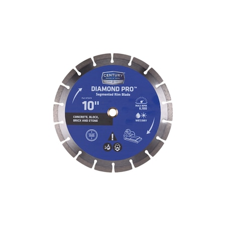 Century Drill & Tool Diamond Pro Saw Segmented Rim Blade 75474