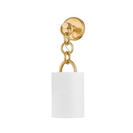 Corbett Lighting Kansa 1 Light Wall Sconce 6.5 In. Vintage Brass 428-07-VB
