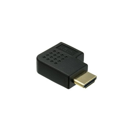 Cable Wholesale HDMI High Speed Horizontal 90 Degree Elbow Adapter - Left, HDMI Type-A Male to HDMI Type-A 30HH-50260