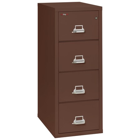 Fireking 4 Drawer, 1 Hr Fire & Impact Rated, Vertical, 31" depth Legal Brown 4-2131-CBR