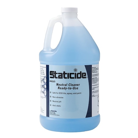 Acl Staticide Floor Cleaner, 1 gal, Unscented 4030-1