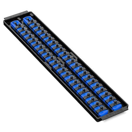 Ernst Manufacturing Socket Organizer, Blue, 3 5/8" D 8455