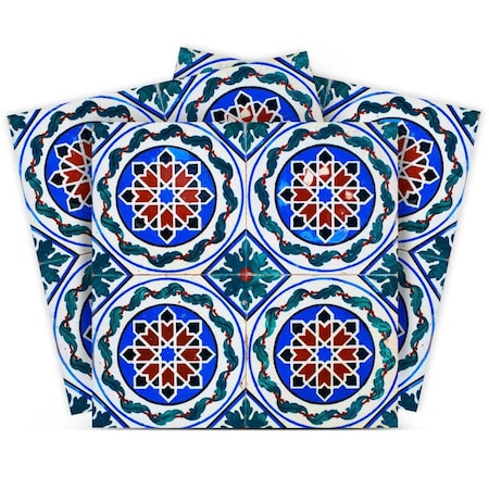 Homeroots 4" X 4" Augustine Removable Peel And Stick Tiles 400285