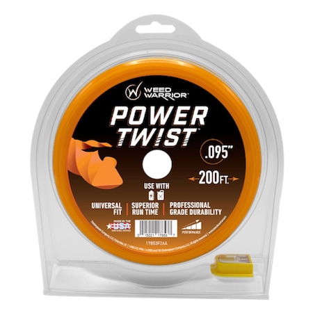 Weed Warrior Professional Grade.095 in. D X 200 ft. L Trimmer Line 17853