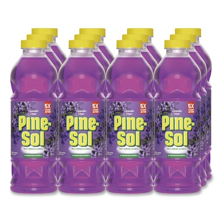 Pine-Sol Multi-Surface Cleaner, 24 oz, Lavender Clean, 12 PK 60153CT