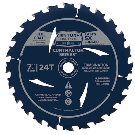 Century Drill & Tool Contractor Combination Saw Blade 10203