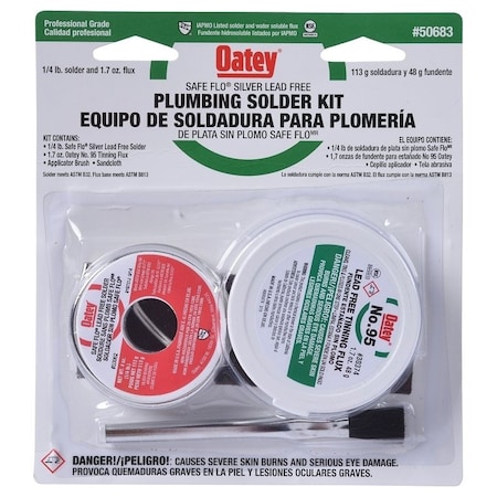 Oatey Wire Solder Kit, 0.25 lb, Solid 50683