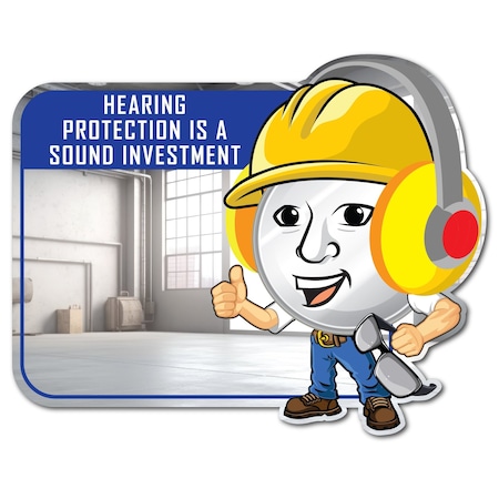 Se-Kure View 23'' W X 15'' H ''Hearing Protection Is A Sound Investment'' Mirror SM305-M