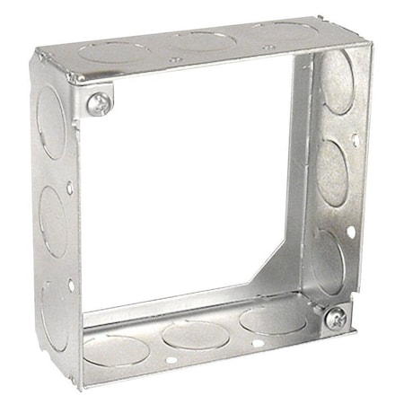 Southwire Extension Ring, 4 in L, 12-Knockout, Steel, Silver, Galvanized 53151-1/2-UPC