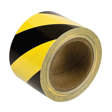 Brady Warning Message Floor Marking Tape Roll - High Performance Vinyl, 60PK 58257