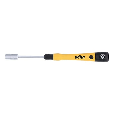 Wiha Nut Driver, 1/4 in, SAE; Metric, 60 mm 27777