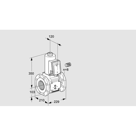 Honeywell Kromschroder VLV, SOLND, SZ 8,100 MM ISO FLG, VAS8100F0 KS88202981