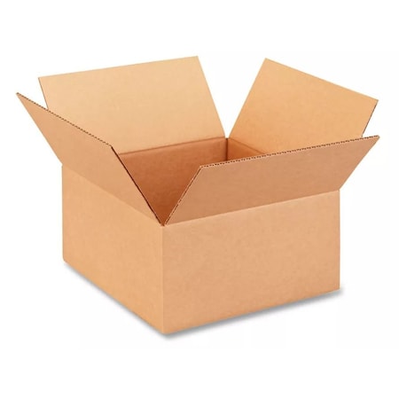 Bcp 12 in x 12 in x 6 in Shipping Box, Kraft, Corrugate, Single Wall, 32 ECT 12126