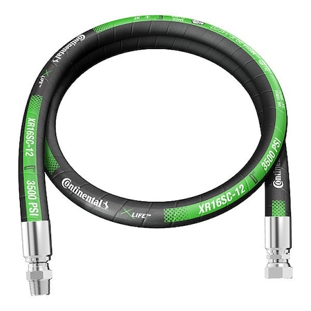 Continental Hydraulic Hose Assembly XR16SC-12-048-MS-FJ