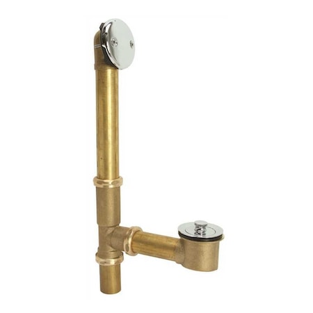 National Brand Alternative LIFT AND TURN WASTE OVERFLOW, 1-1/2 IN., BRASS 2467525