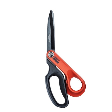 Crescent Wiss Tradesman Shear, 10 in OAL, 3-3/4 in L Cut, Steel Blade, Ergonomic, Offset Handle CW10T