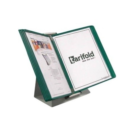 Tarifold Document Desk Display Unit, 10 Green Pock D251