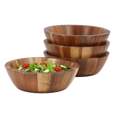 Megachef Acacia Wood 7 Inch Bowl Set in Brown 750122129M