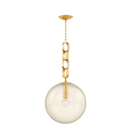 Corbett Lighting Nessa 1 Light Pendant 17.75 In. Vintage Brass 374-18-VB