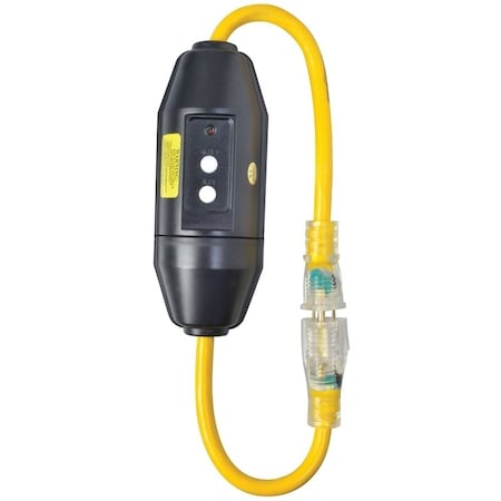 Southwire Extension Cord, Outdoor, Yellow, 2 ft 2817