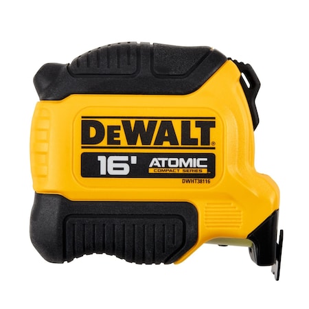 Dewalt Tape Measure, 16 ft L Blade DWHT38116S