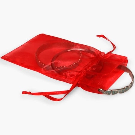 Nashville Wraps Red Organza Favor Bags, 4x6, 10PK B00112
