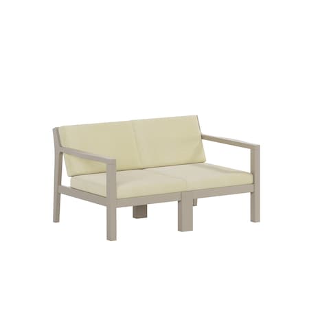 Polybird BREEZE DEEP SEAT LOVESEAT.     WEATHERWOOD POLYBIRD P108-WW-CACA