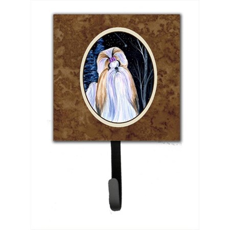 Carolines Treasures Starry Night Shih Tzu Leash Holder Or Key Hook SS8381SH4