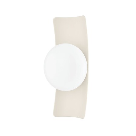 Mitzi Terra 1 Light Wall Sconce 7.75 In. Aged Brass/Ceramic Antique Ivory H913101-AGB/CAI